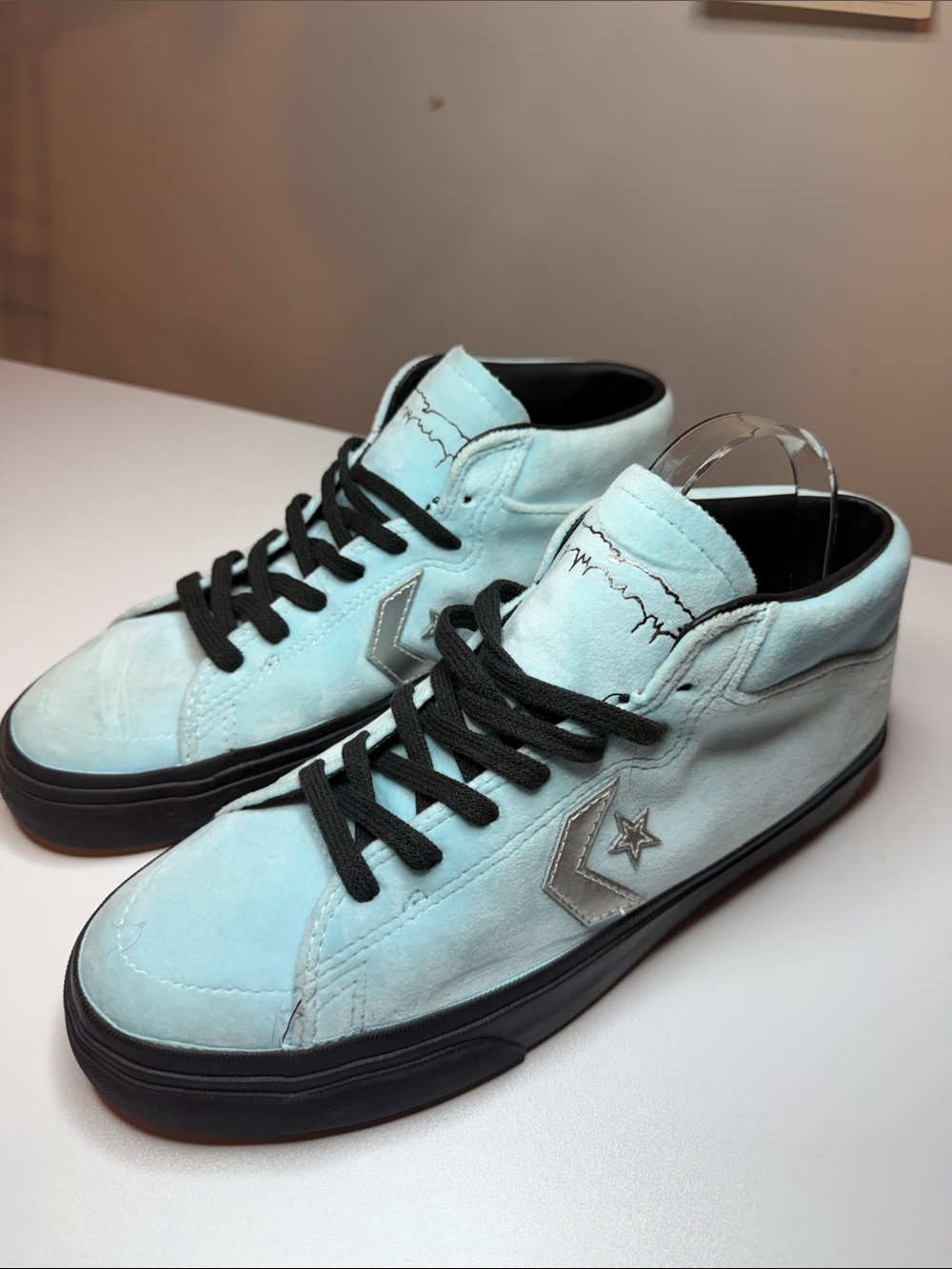 Converse x FA Louie Lopez Pro Mid Shoes Cyan Tint; Mens 8/Women’s 9.5